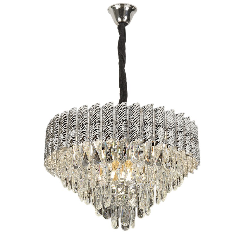 Lampa Wisząca z Kryształami G055-CP 50cm Chrom