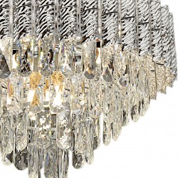 Lampa Wisząca z Kryształami G055-CP 50cm Chrom