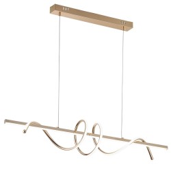 LAMPA WISZĄCA LED G065-CP Złota