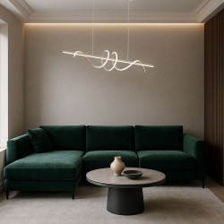 LAMPA WISZĄCA LED G065-CP Złota