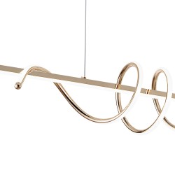 LAMPA WISZĄCA LED G065-CP Złota