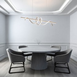 LAMPA WISZĄCA LED G065-CP Złota