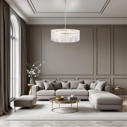 Lampa Wisząca z Kryształami APP1779-CP 60CM ZŁOTA