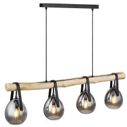 Lampa Wisząca APP1775-4CP WOOD GREY