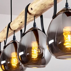 Lampa Wisząca APP1775-4CP WOOD GREY