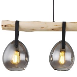 Lampa Wisząca APP1775-4CP WOOD GREY