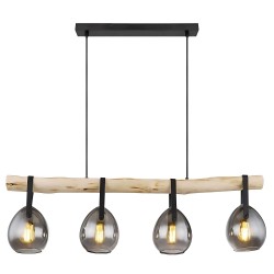 Lampa Wisząca APP1775-4CP WOOD GREY