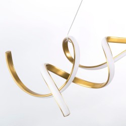 LAMPA WISZĄCA LED APP1777-CP ZŁOTA