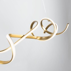 LAMPA WISZĄCA LED APP1777-CP ZŁOTA