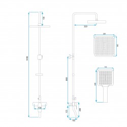 Zestaw Natryskowy REA ARGUS CHROM
