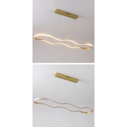 LAMPA SUFITOWA WISZĄCA LED LHJ027-CP 120cm Złota