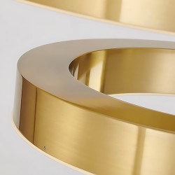 LAMPA WISZĄCA LED LHJ051-CP1 C ZŁOTA SZCZOTKOWANA