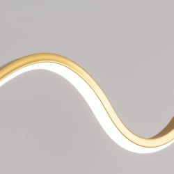 Lampa WISZĄCA LED LHJ034-CP 120 cm ZŁOTA SZCZOTKOWANA