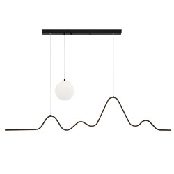 Lampa WISZĄCA LED LHJ033-CP 120 cm CZARNA