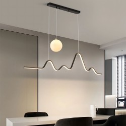 Lampa WISZĄCA LED LHJ033-CP 120 cm CZARNA