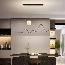 Lampa WISZĄCA LED LHJ033-CP 120 cm CZARNA