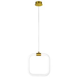LAMPA SUFITOWA WISZĄCA LED LHJ057-CP1 ZŁOTA SZCZOTKOWANA