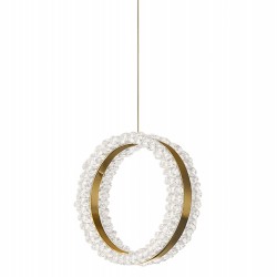 LAMPA SUFITOWA WISZĄCA LED LHJ098-CP ZŁOTA