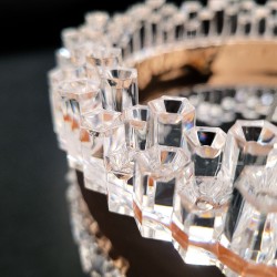 LAMPA WISZĄCA KRYSZTAŁOWA LED LHJ099-CP ZŁOTA