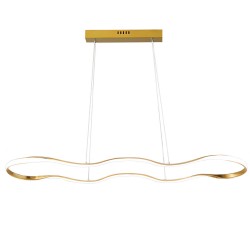 LAMPA SUFITOWA WISZĄCA LED LHJ028-CP 100cm Złota