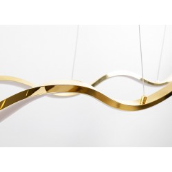 LAMPA SUFITOWA WISZĄCA LED LHJ028-CP 100cm Złota