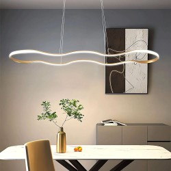 LAMPA SUFITOWA WISZĄCA LED LHJ028-CP 100cm Złota