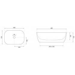 Umywalka nablatowa Rea Belinda Sandy