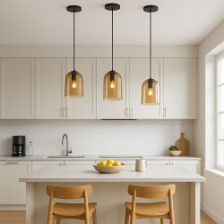 LAMPA WISZĄCA APP1704-1PC Amber