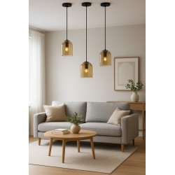 LAMPA WISZĄCA APP1704-1PC Amber