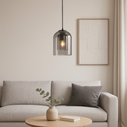 LAMPA WISZĄCA APP1705-1PC Szara