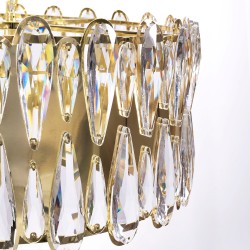 LAMPA SUFITOWA WISZĄCA APP1718-CP ZŁOTA