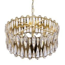 LAMPA SUFITOWA WISZĄCA APP1718-CP ZŁOTA