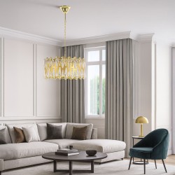 LAMPA SUFITOWA WISZĄCA APP1718-CP ZŁOTA