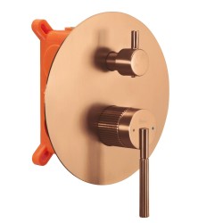 Zestaw natryskowy podtynkowy Rea Argon Miedź Szczotkowana  + BOX