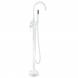 Bateria wannowa podłogowa Rea Lungo Biała