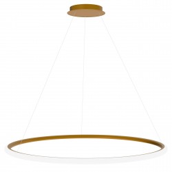 LAMPA SUFITOWA WISZĄCA LED LHJ006-CP 100cm ZŁOTA SZCZOTKOWANA