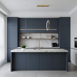 LAMPA SUFITOWA WISZĄCA LED LHJ111-CP C ZŁOTA SZCZOTKOWANA