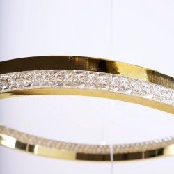 LAMPA WISZĄCA SUFITOWA LED KRYSZTAŁOWA LHJ043-CP2 ZŁOTA