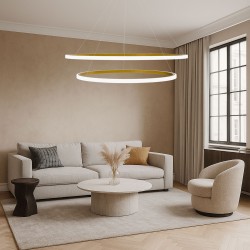 Lampa wisząca LHJ008-CP2 BRUSH GOLD