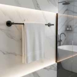 Wieszak łazienkowy jednoramienny 5601 Leo Czarny