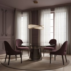 LAMPA SUFITOWA WISZĄCA G136-CP 50cm Złota