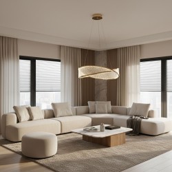 LAMPA SUFITOWA WISZĄCA G136-CP 50cm Złota