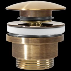 Korek umywalkowy uniwersalny klik-klak Rea Złoty Antyczny