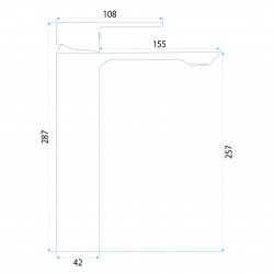 Bateria Umywalkowa REA Drop Złota Szczotkowana Wysoka
