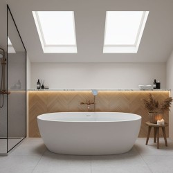 Bateria wannowa REA DROP Miedź Szczotkowana