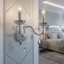 KINKIET ŚCIENNY EBT019-2W Chrom