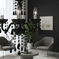 LAMPA SUFITOWA WISZĄCA EBT005-3CP CZARNA