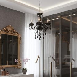 LAMPA SUFITOWA WISZĄCA EBT005-3CP CZARNA