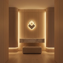 KINKIET ŚCIENNY LED LHJ080-W BIAŁY