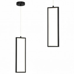 LAMPA SUFITOWA WISZĄCA LED LHJ083-1CP CZARNA